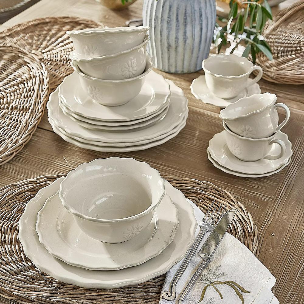 mediterran viragos tanyer szett tengerparti bezs krem szinu unnepi vintage leveles tanyer antikolt elegans luxus.jpg
